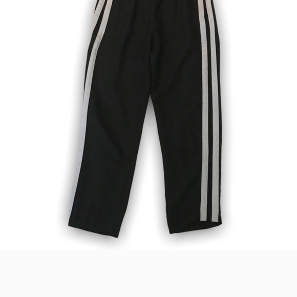 Banana Republic XS Hayden Black Striped Track Pant Preppy Pull On Tuxedo Ankle - Picture 4 of 13